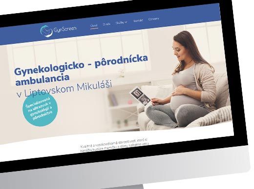 Webdizajn a tvorba webstránky na mieru pre gynekologickú ambulanciu