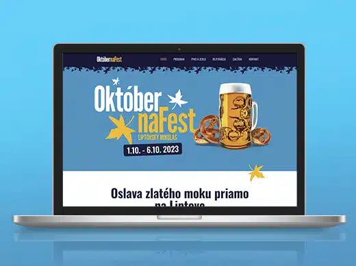 tvorba webstránky na mieru pre rezervácie stolov na najväčší pivný festival na Liptove